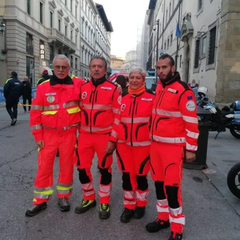 In servizio alla Firenze Marathon